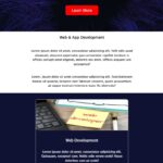 iCreator website - responsive landing page image